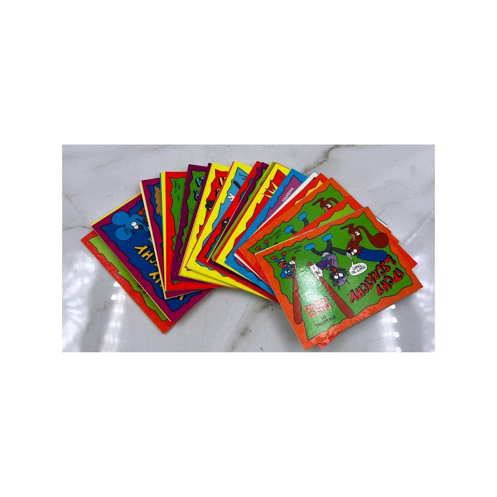 1994 SkyBox Trading Cards The Simpsons Itchy & Scratchy  Lot Flip-O-Matic Bongo